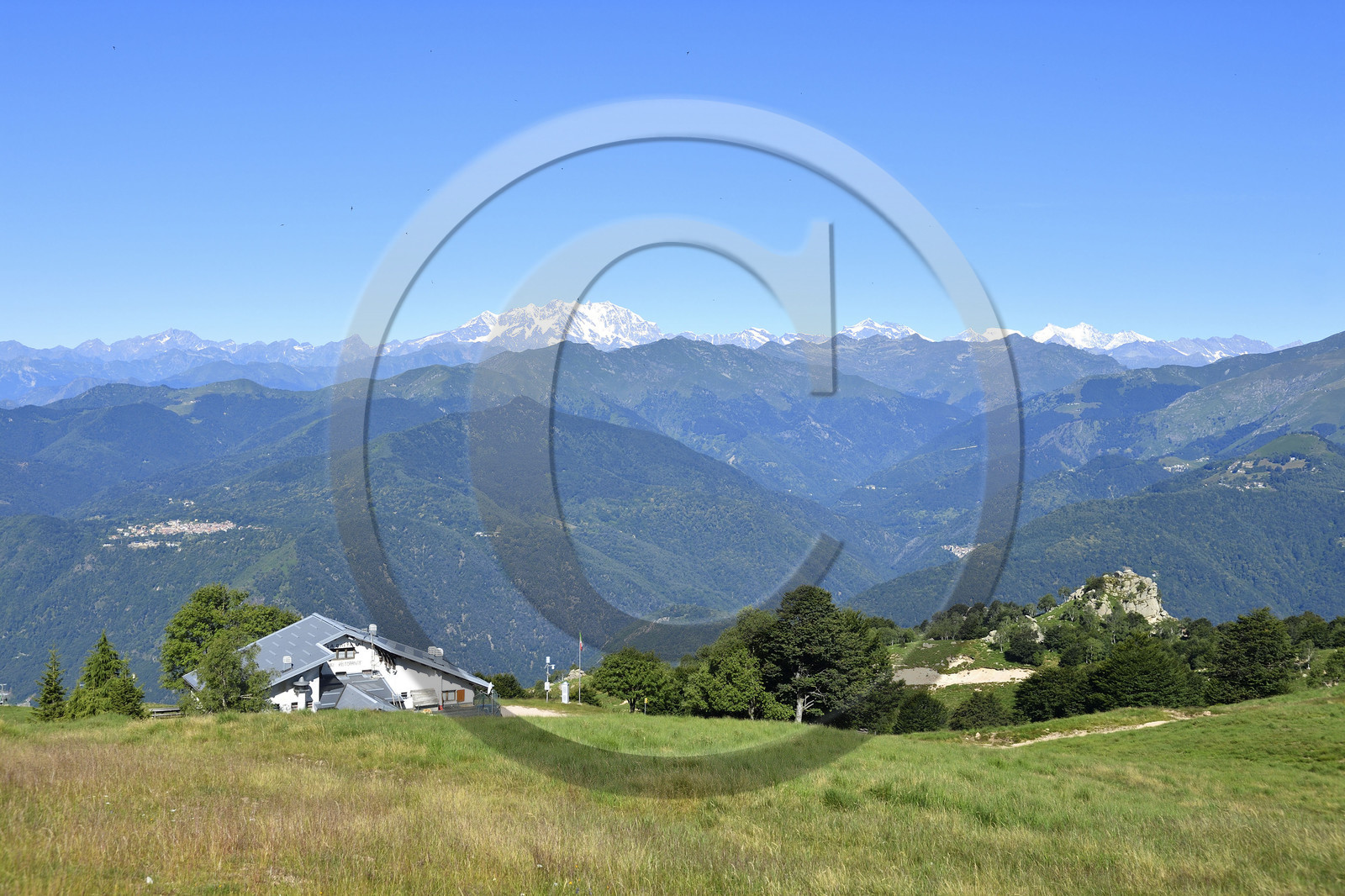 Italie piemont panorama sommet mont mottarone