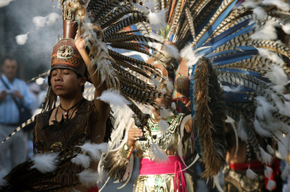 Mexique, danseurs Asteques