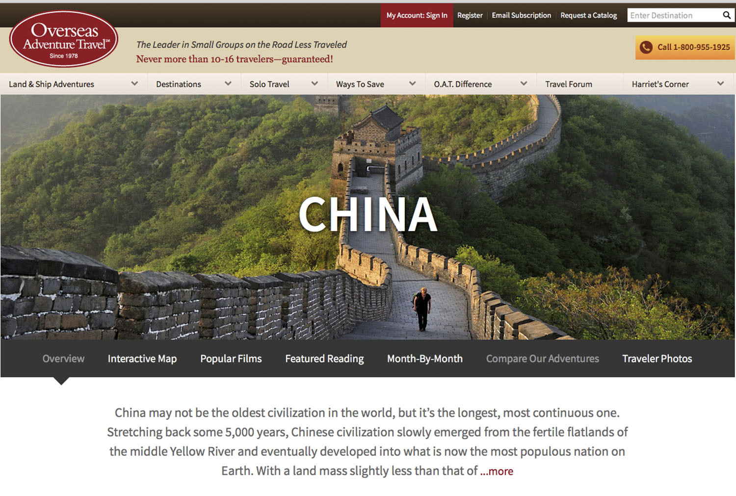 Parution Overseas Adventure Travel