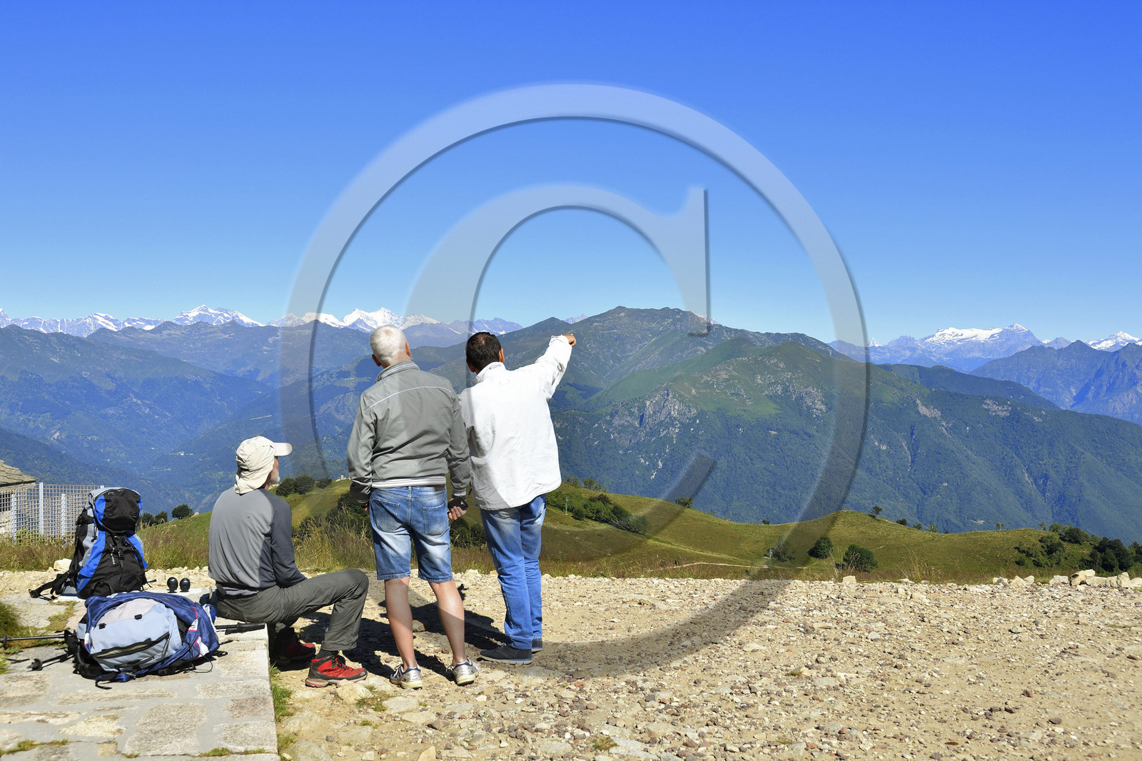 Italie piemont panorama sommet mont mottarone