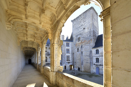 France charente rochefoucauld chateau surplombant tardoire