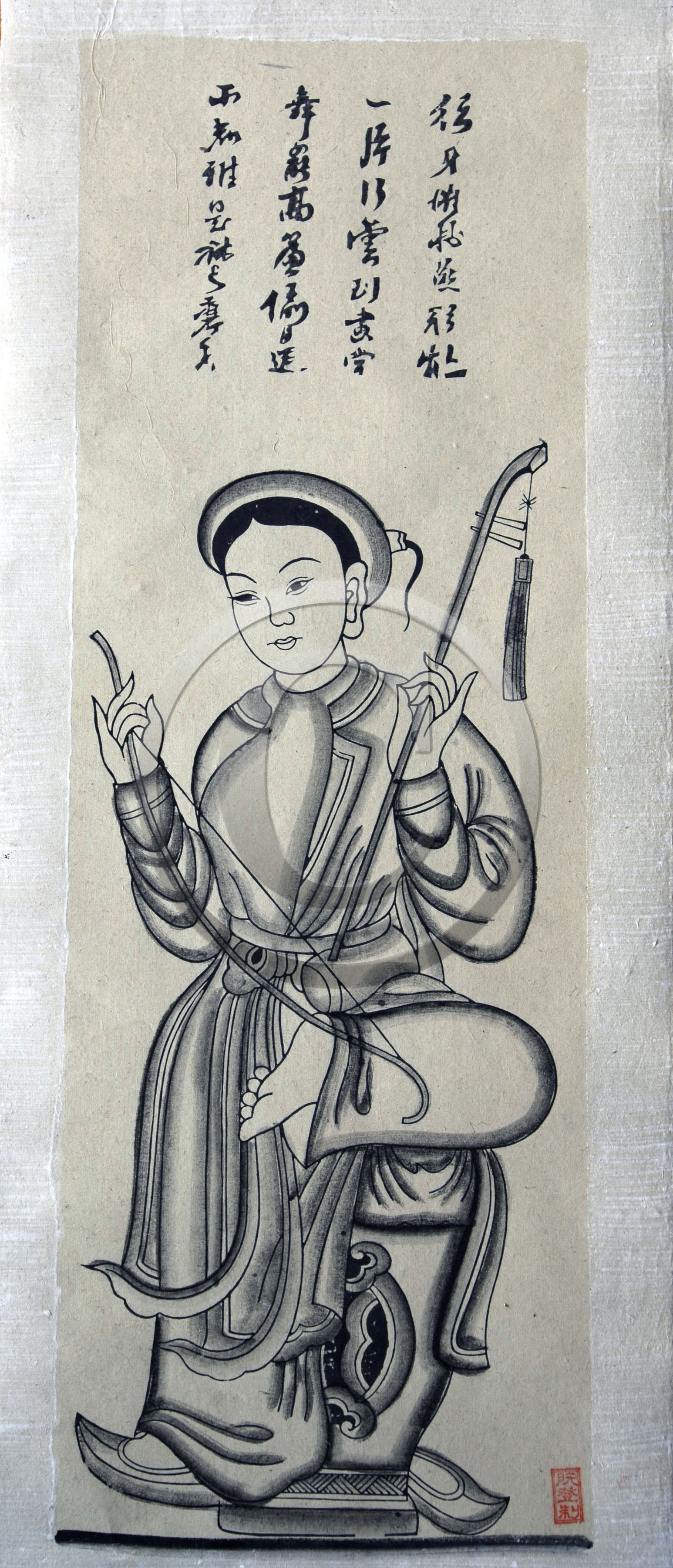 Art de l'impression traditionnelle par tampon sur feuille de riz, Vietnam