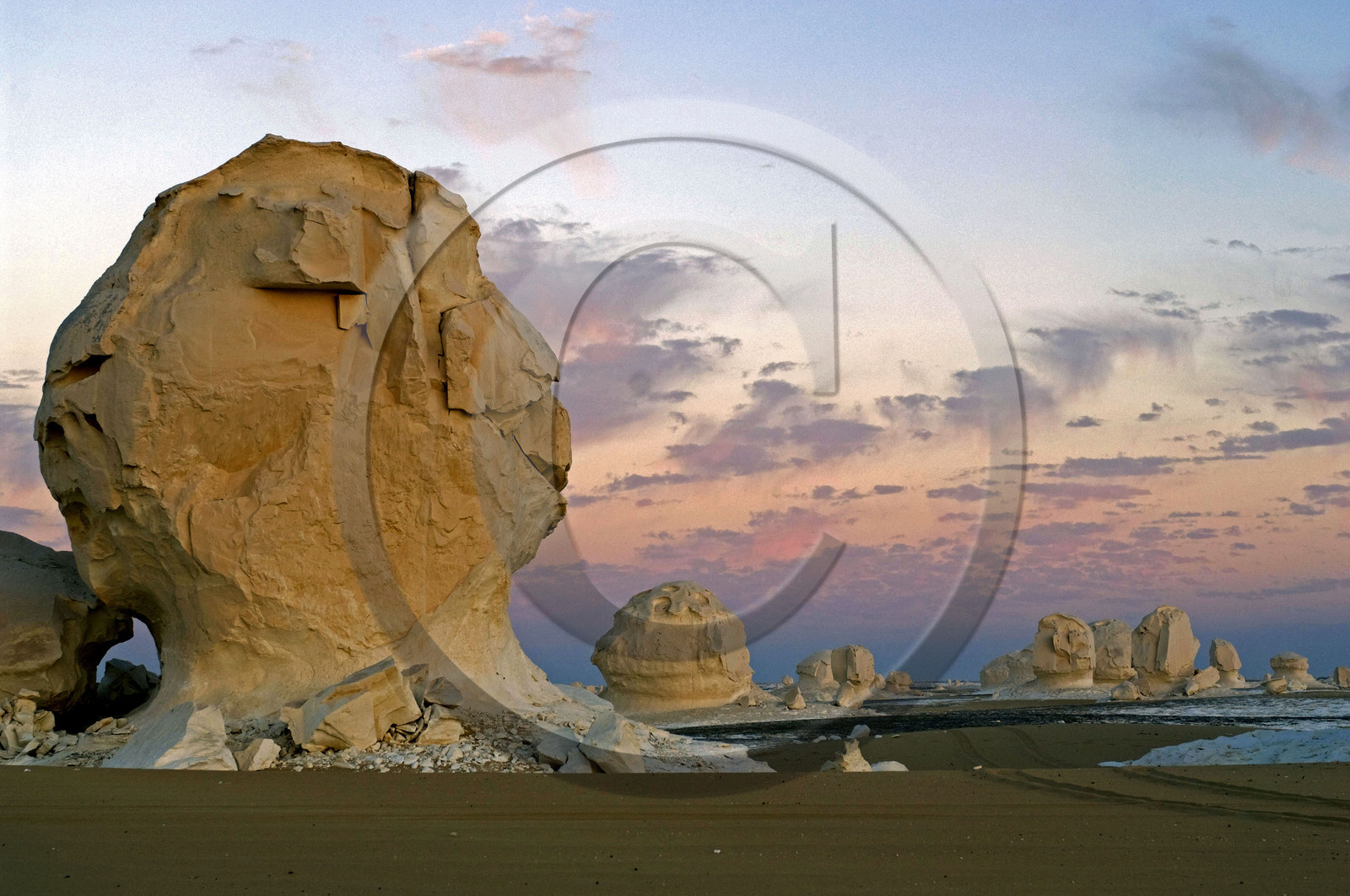 Egypte, désert blanc