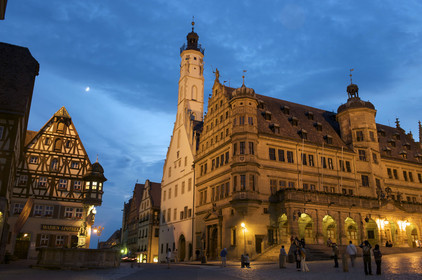 Allemagne, Rothenburg, Marktplatz, Rathaus (Hotel de ville)