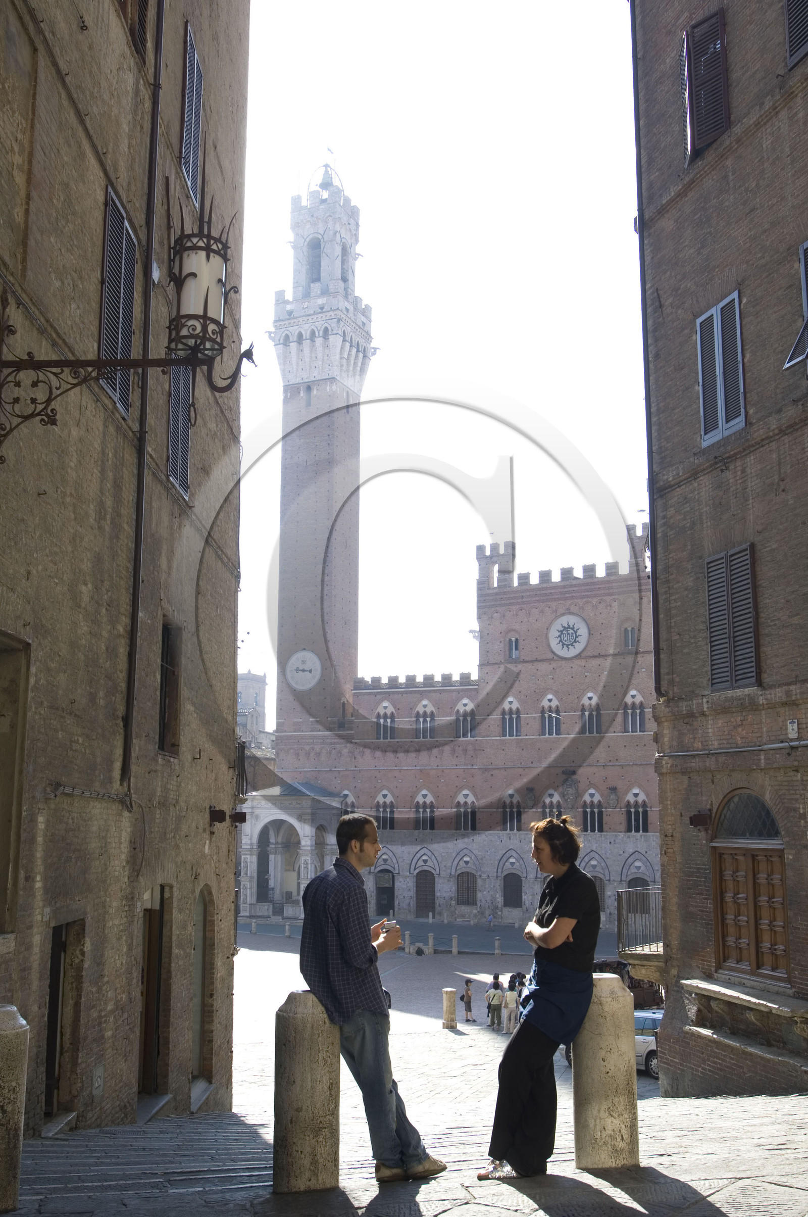 Palazzo Pubblico avec Torre del Mangia, Piazza del Campo, Sienne, Toscane, Italie