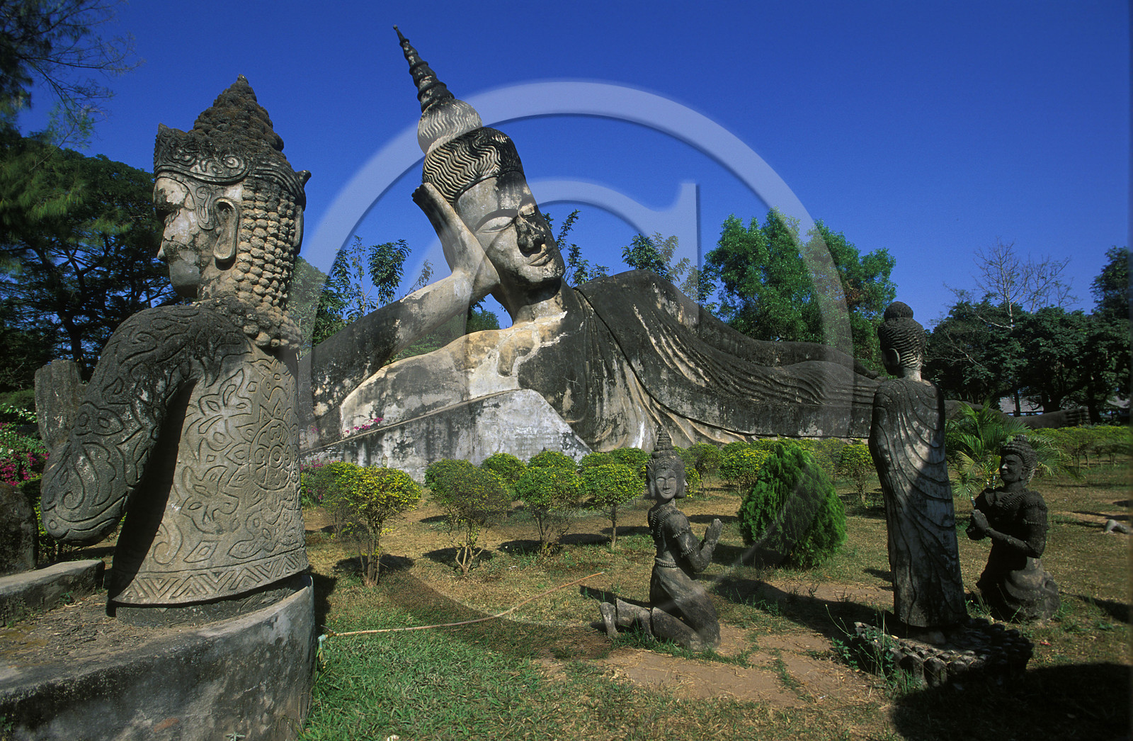 LAOS VIENTIANE.VAT PHA THAT LUANG