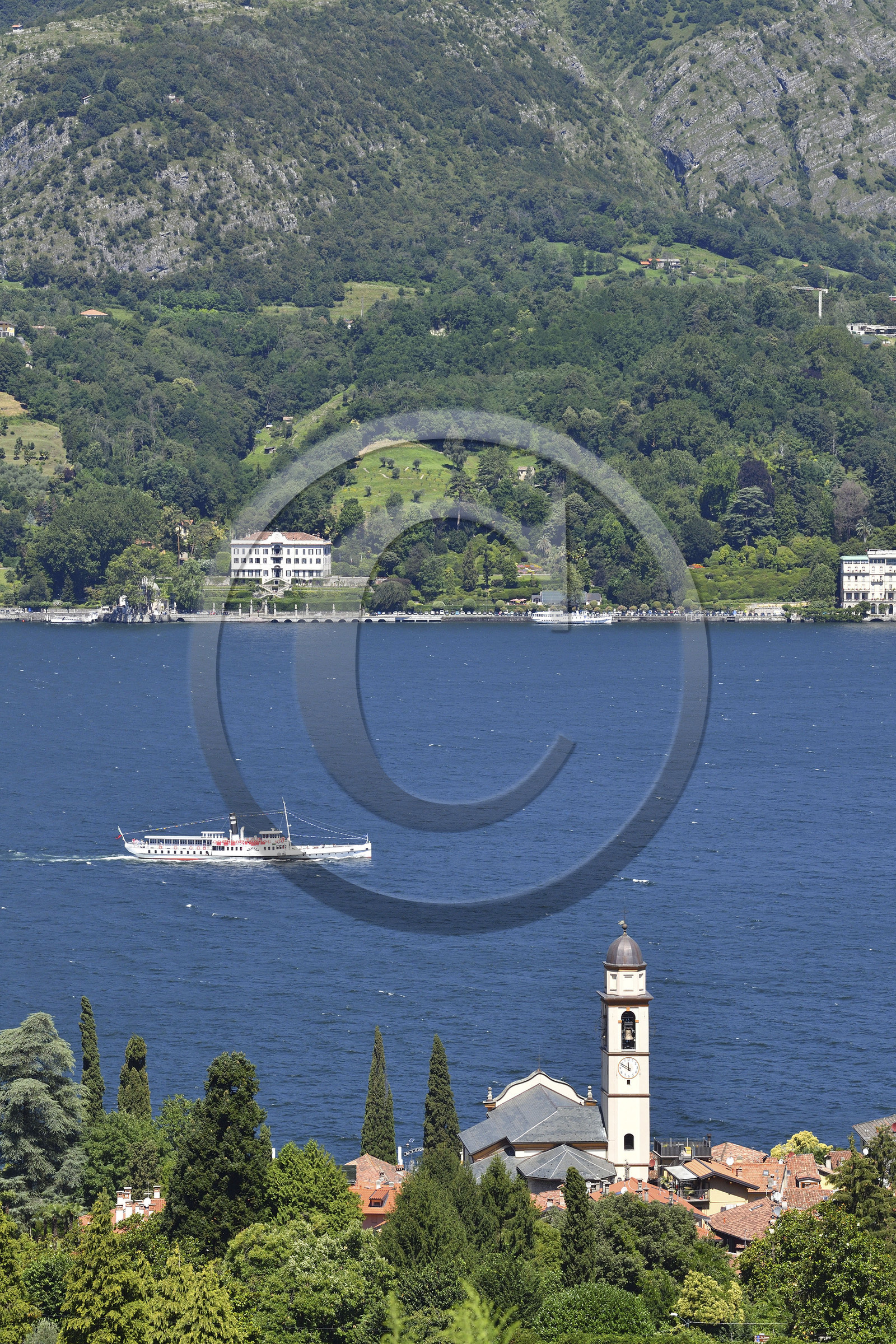 Italie lombardie lac come village bellagio