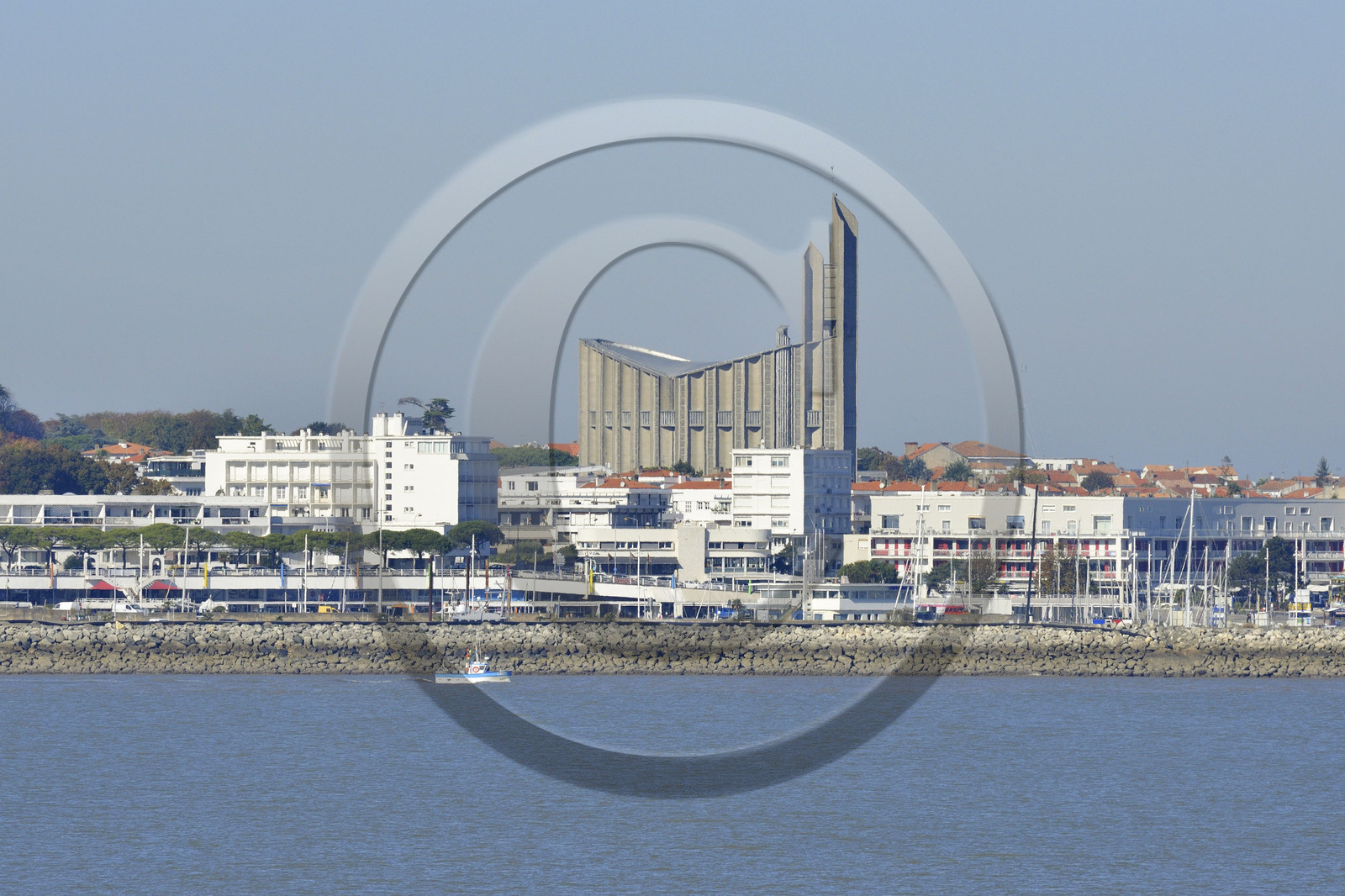 France charente maritime royan port eglise notre dame
