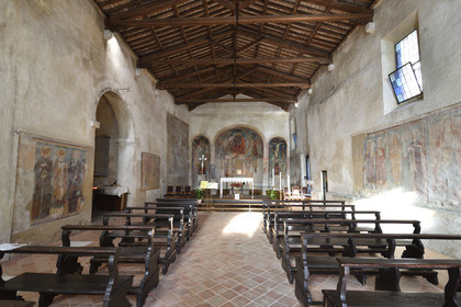 Italie lombardie lac garde sirmione eglise