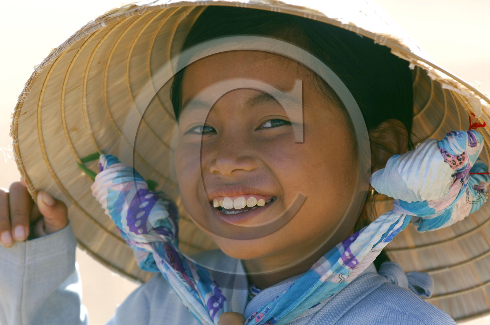 Portrait d'un jeune fille au Vietnam